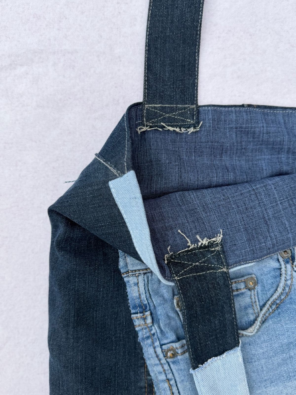Sac en jean recyclé TB-011/030, intérieur et doublure