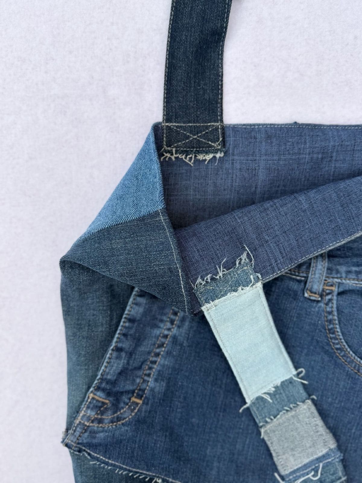 Sac en jean recyclé TB-012/030, intérieur et doublure