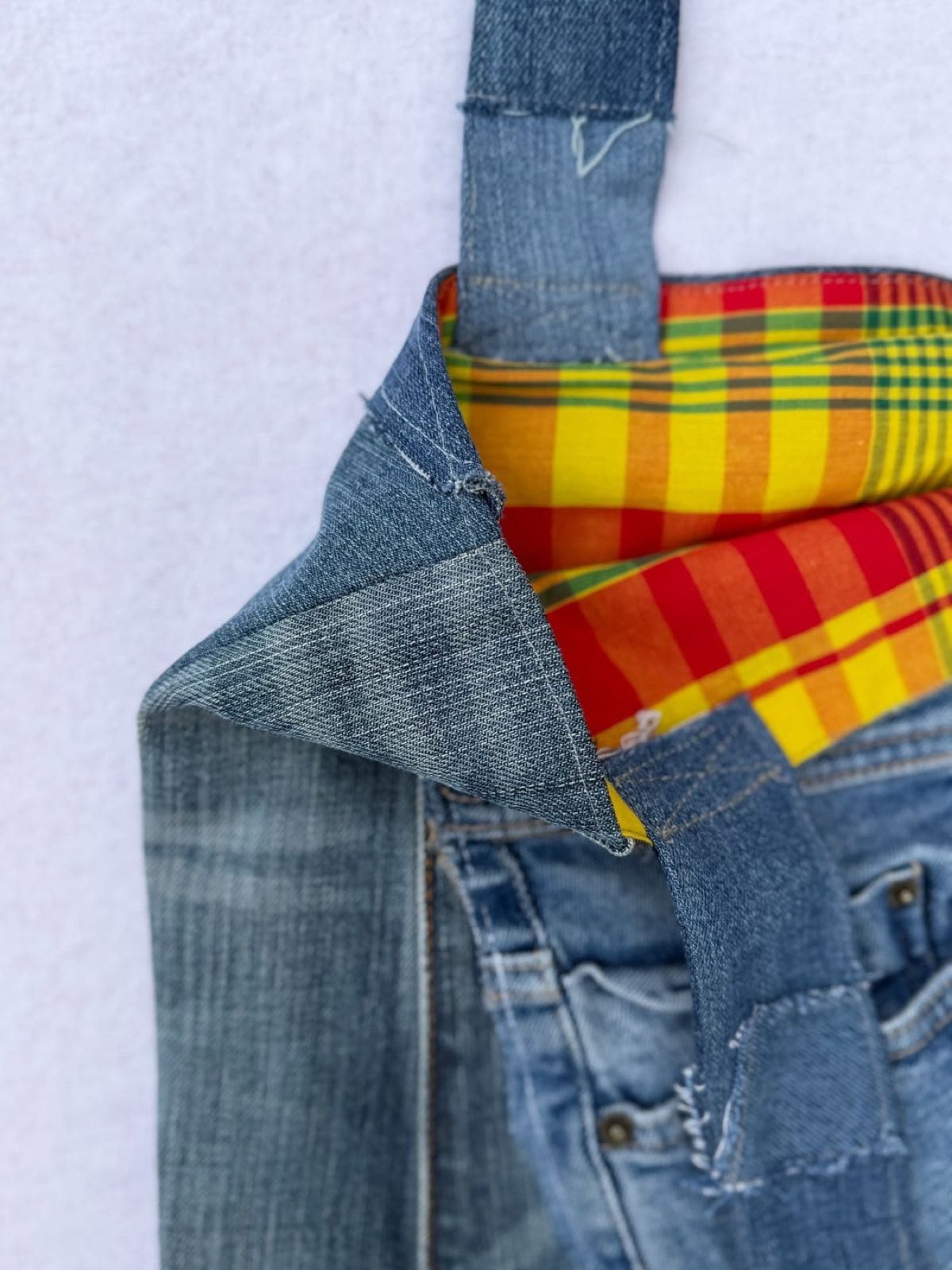 Sac en jean recyclé TB-013/030, intérieur et doublure