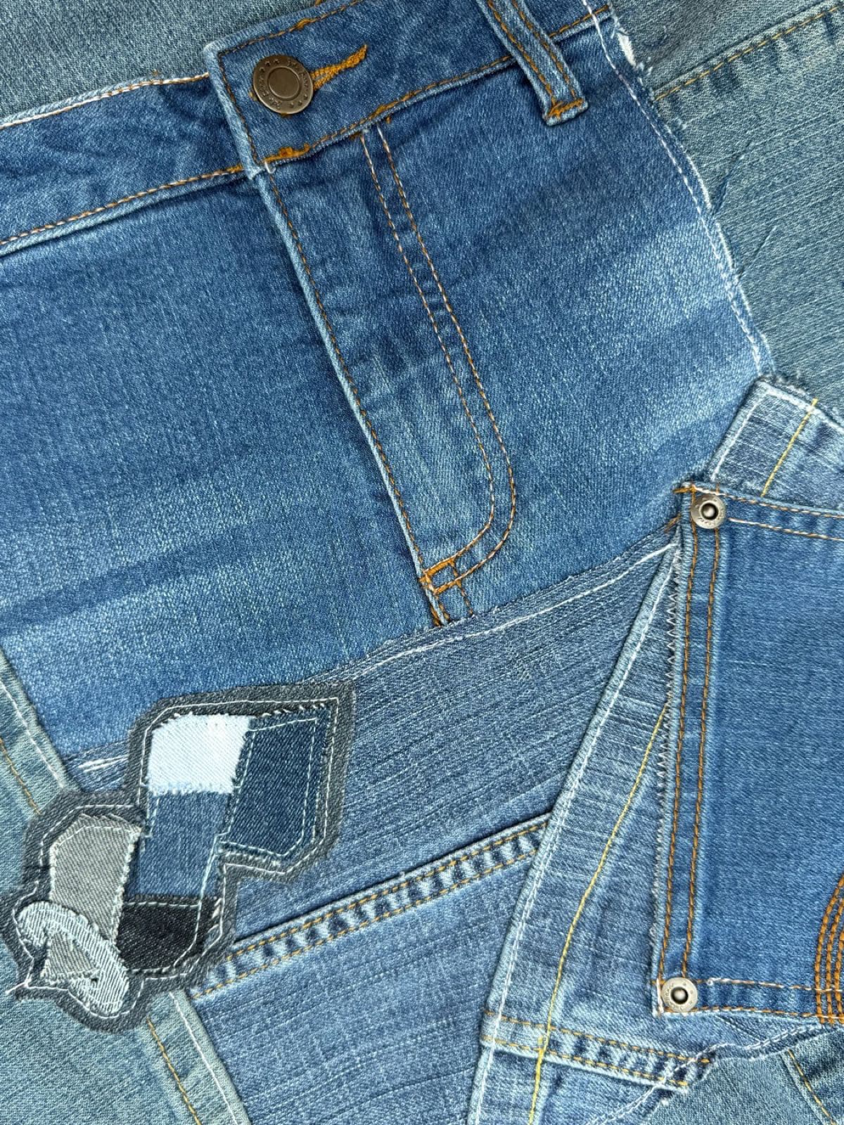 Sac en jean recyclé TB-013/030, détail du logo Solangepoint