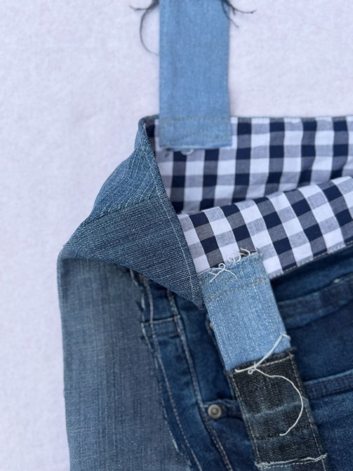 Sac en jean recyclé TB-014/030, intérieur et doublure
