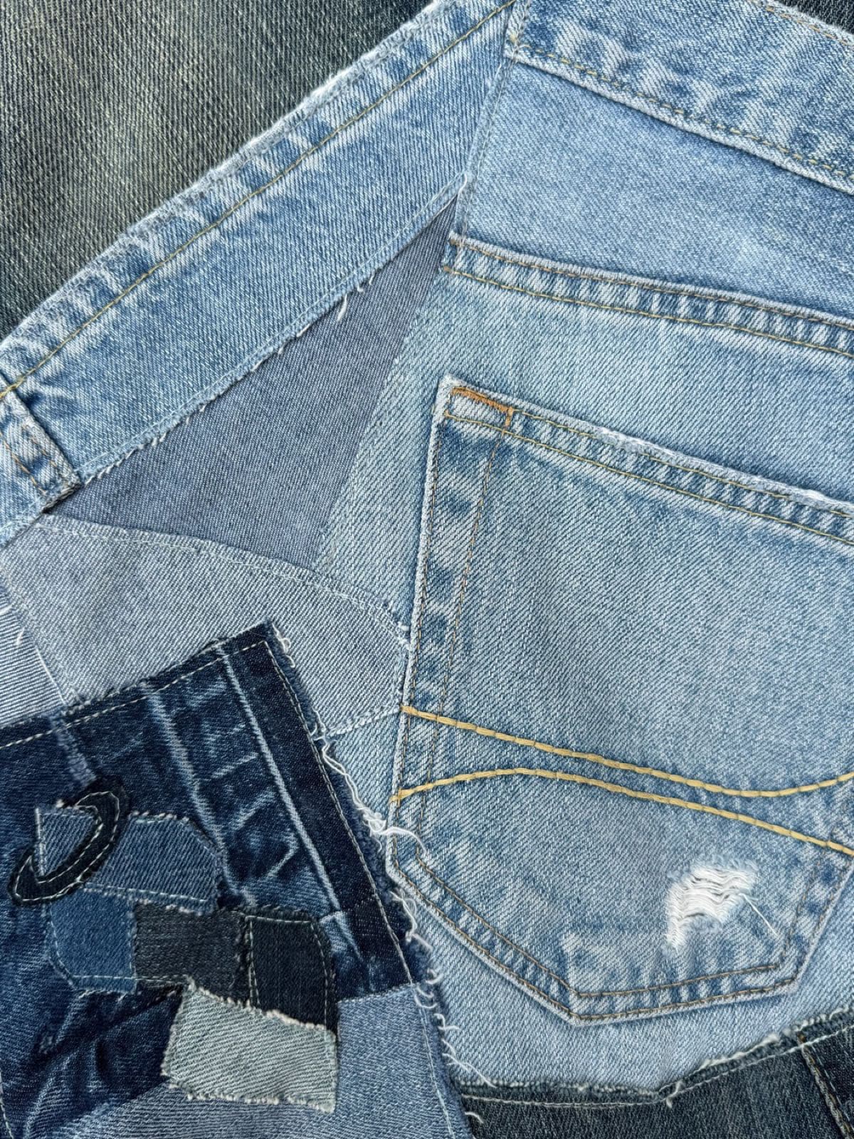 Sac en jean recyclé TB-016/030, détail du logo Solangepoint