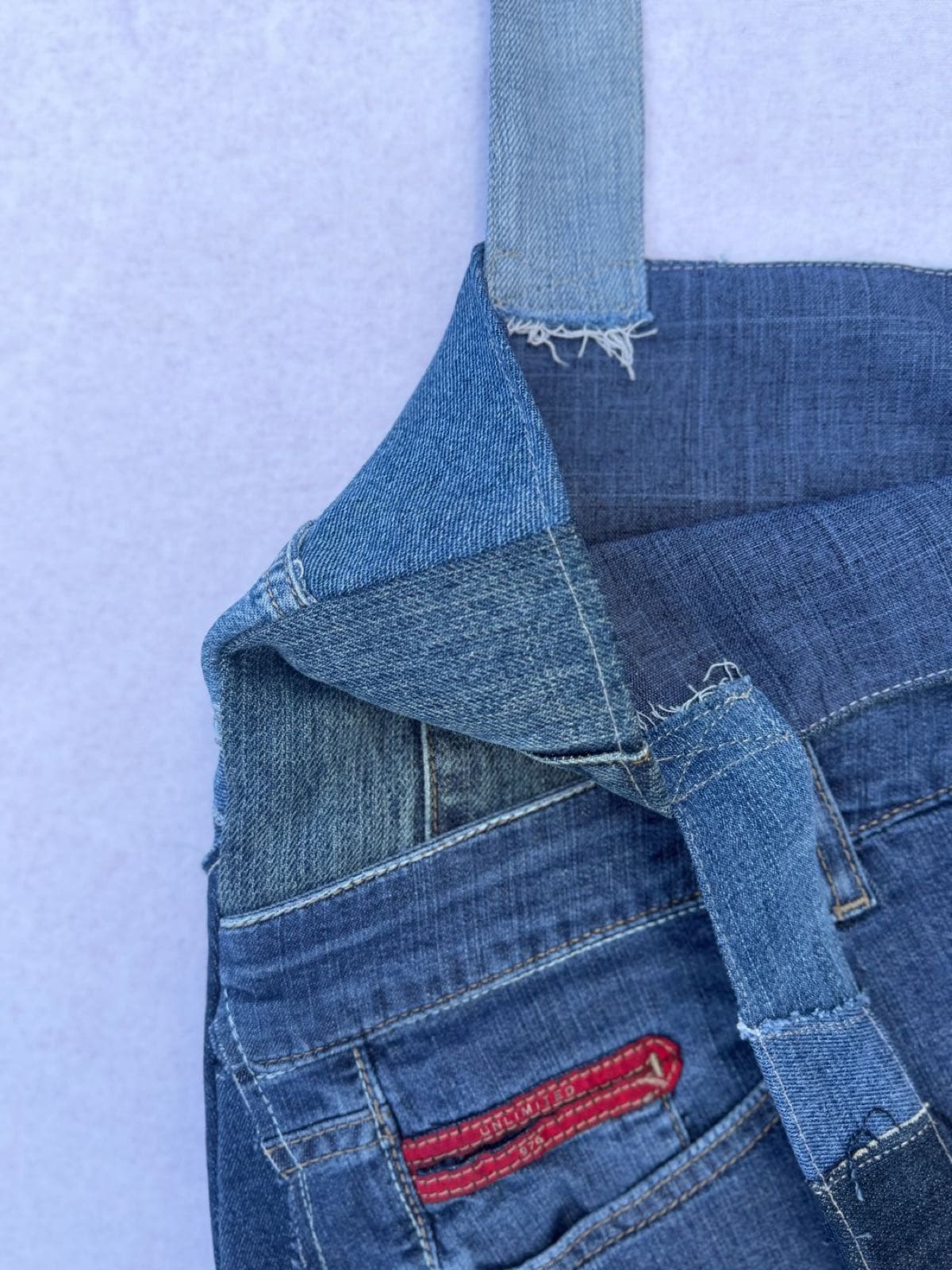 Sac en jean recyclé TB-017/030, intérieur et doublure