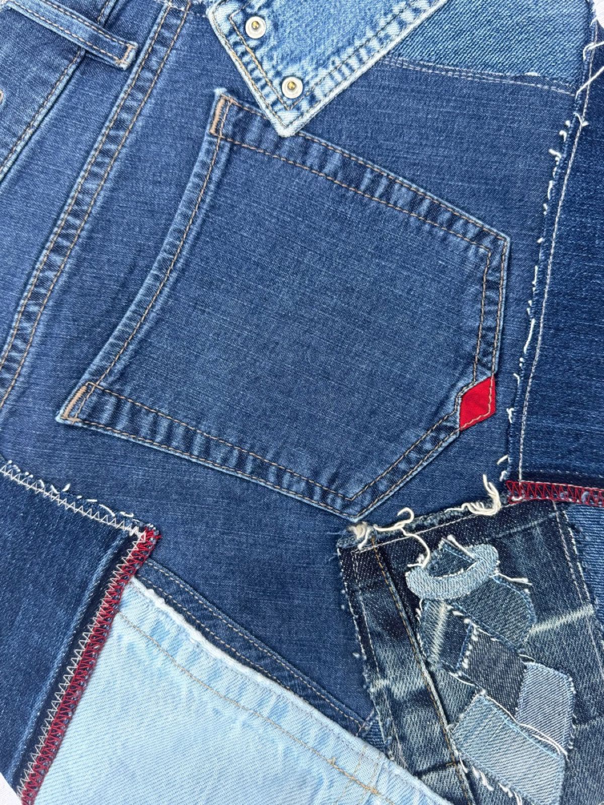 Sac en jean recyclé TB-017/030, détail du logo Solangepoint
