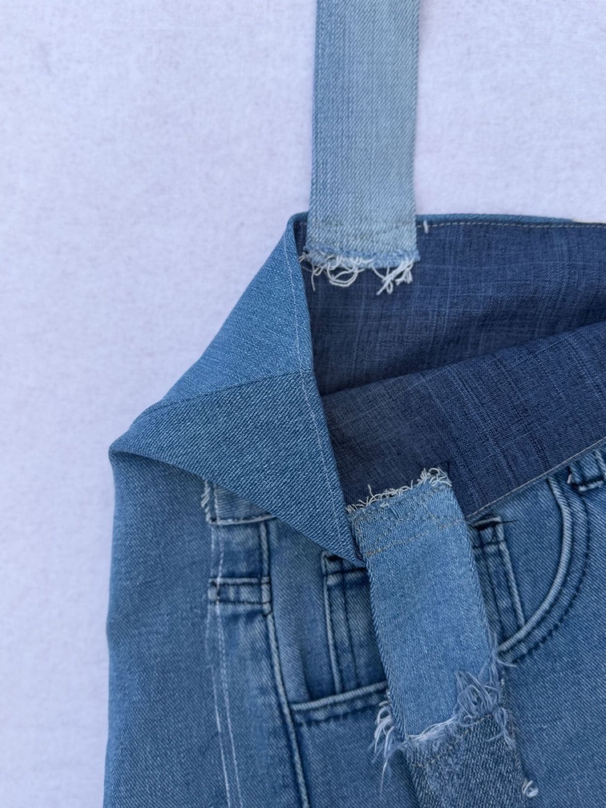 Sac en jean recyclé TB-018/030, intérieur et doublure