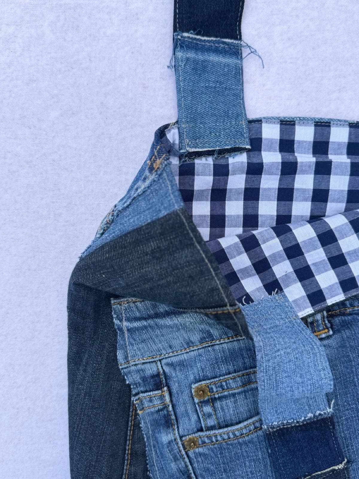 Sac en jean recyclé TB-021/030, intérieur et doublure