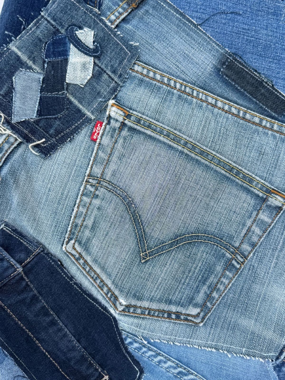Sac en jean recyclé TB-022/030, détail du logo Solangepoint