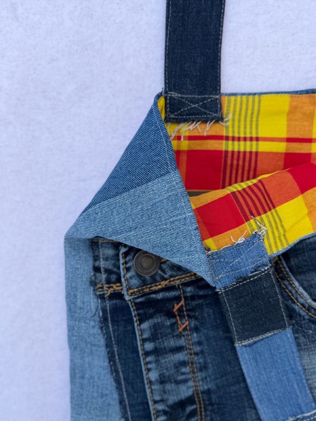 Sac en jean recyclé TB-023/030, intérieur et doublure