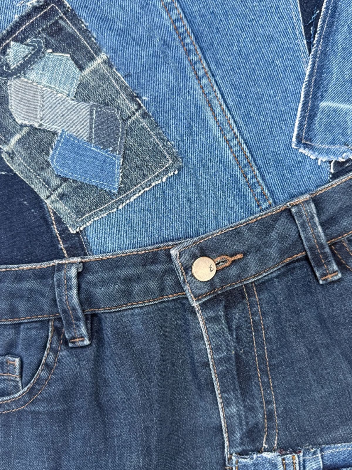 Sac en jean recyclé TB-023/030, détail du logo Solangepoint