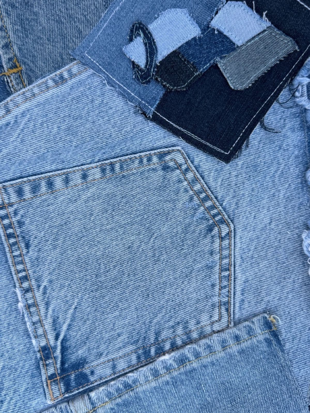 Sac en jean recyclé TB-024/030, détail du logo Solangepoint