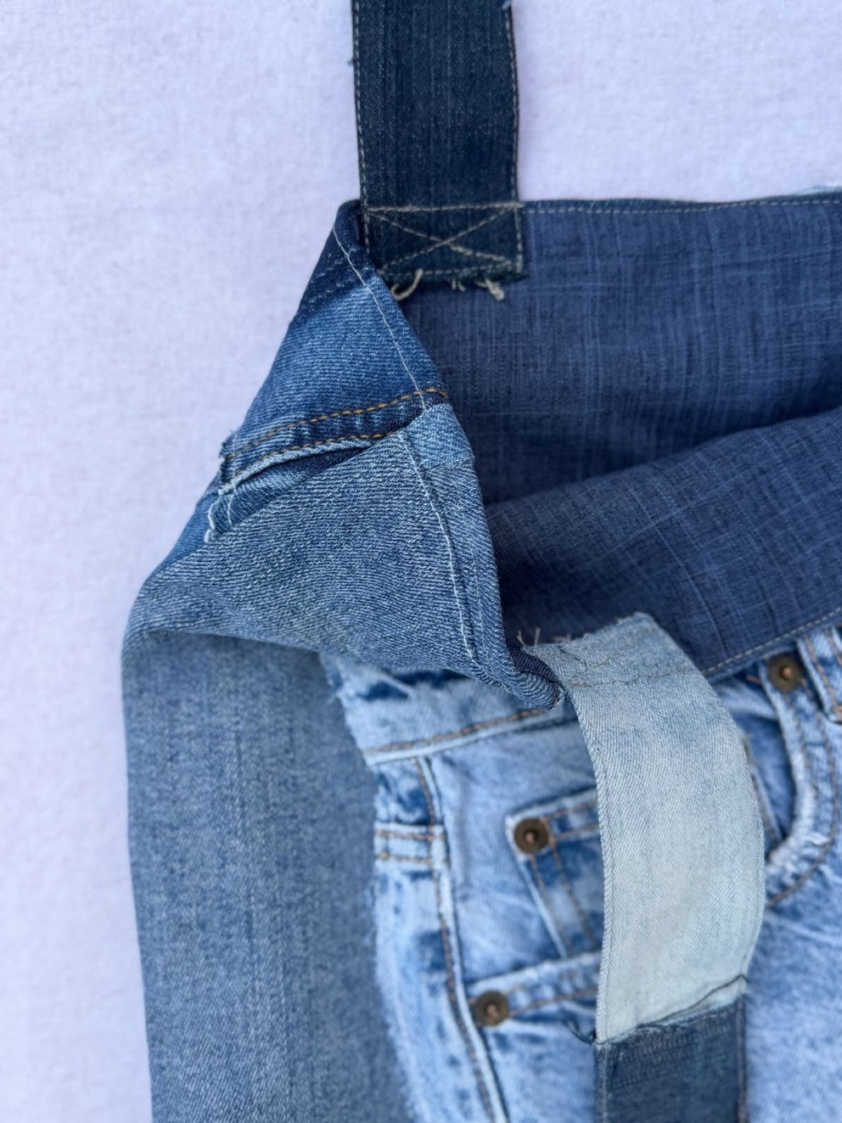 Sac en jean recyclé TB-026/030, intérieur et doublure