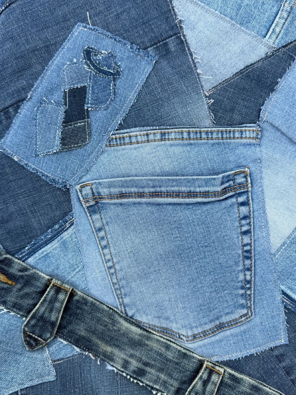 Sac en jean recyclé TB-027/030, détail du logo Solangepoint
