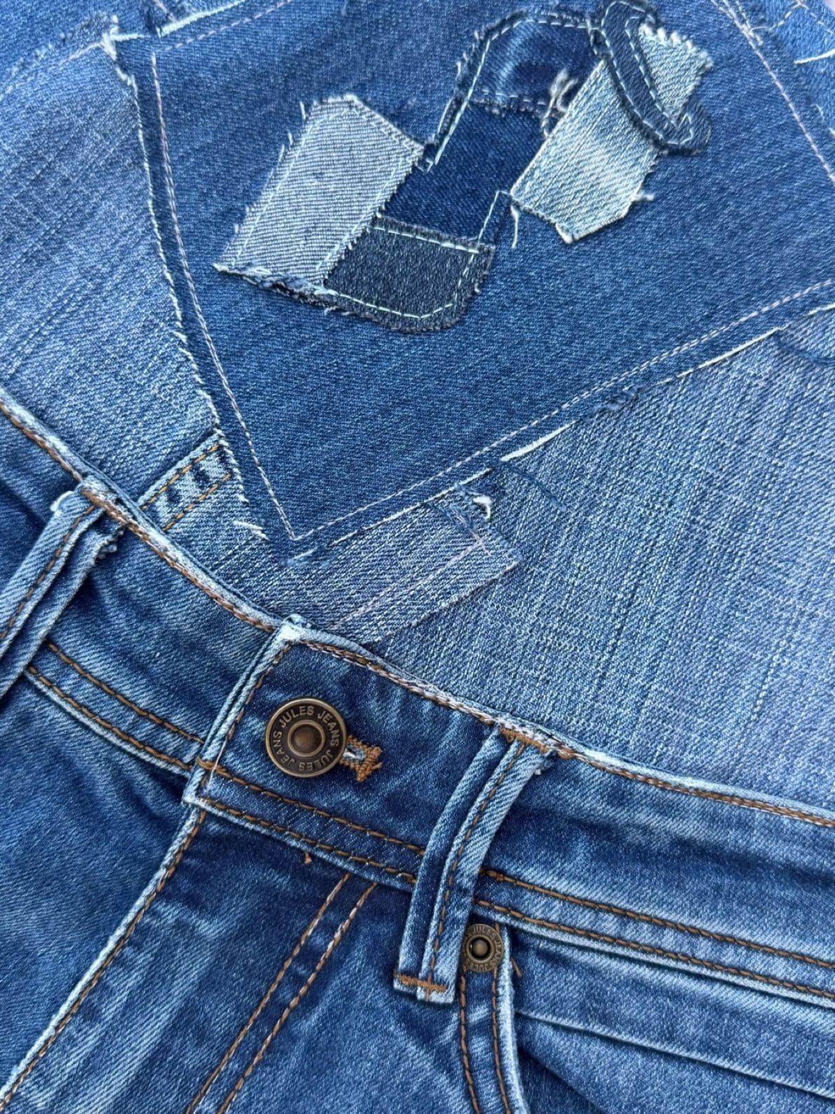 Sac en jean recyclé TB-029/030, détail du logo Solangepoint
